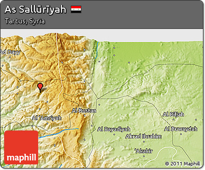 Physical 3D Map of As Sallūrīyah