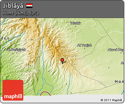 Physical 3D Map of Jiblāyā