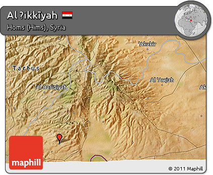 Satellite 3D Map of Al Ḩikkīyah