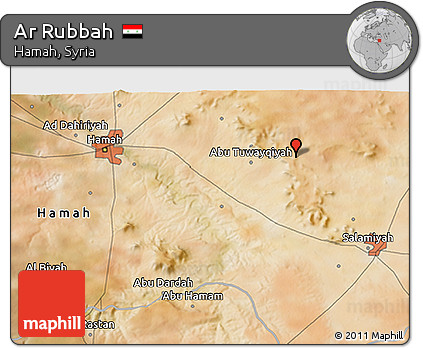 Satellite 3D Map of Ar Rubbah