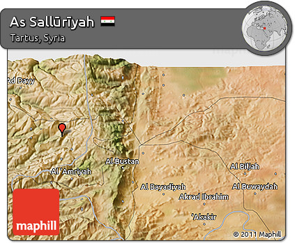 Satellite 3D Map of As Sallūrīyah
