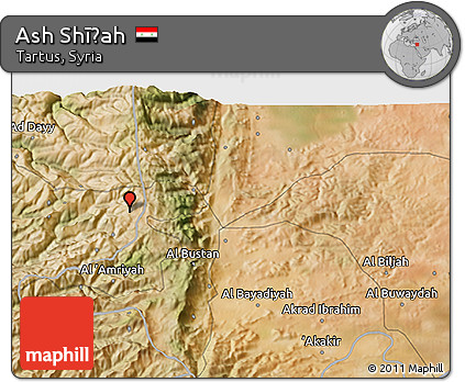 Satellite 3D Map of Ash Shīḩah
