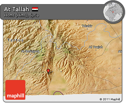 Satellite 3D Map of At Tallah
