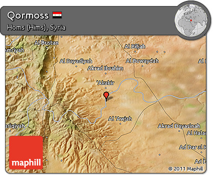 Satellite 3D Map of Qormoss