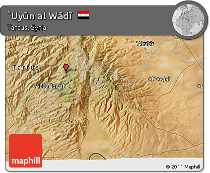 Satellite 3D Map of `Uyūn Al Wādī