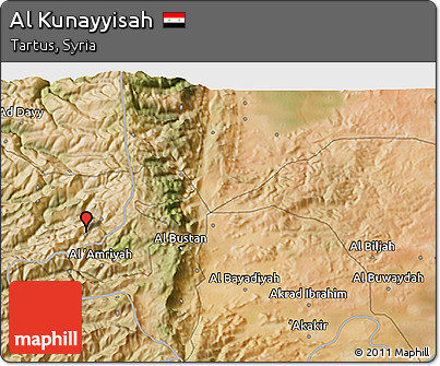 Satellite 3D Map of Al Kunayyisah
