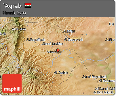 Satellite 3D Map of `Aqrab