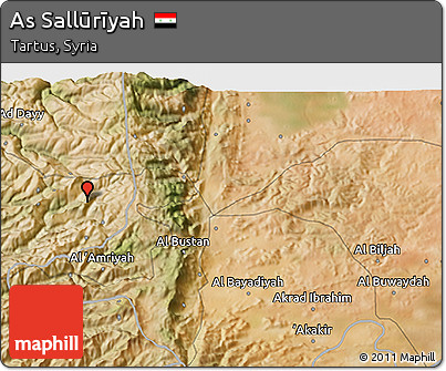 Satellite 3D Map of As Sallūrīyah