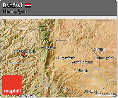 Satellite 3D Map of Bshāwī