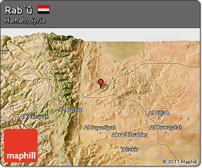 Satellite 3D Map of Rab`ū