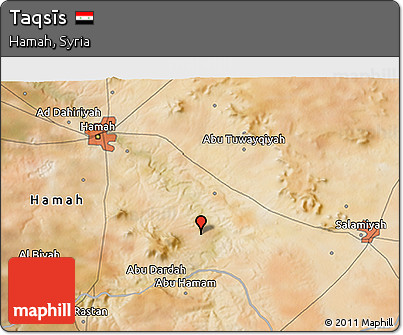 Satellite 3D Map of Taqsīs