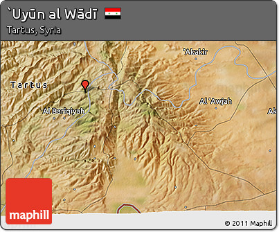Satellite 3D Map of `Uyūn Al Wādī