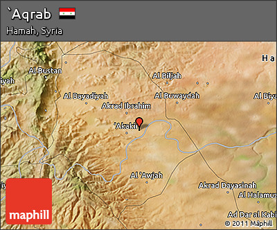 Satellite 3D Map of `Aqrab