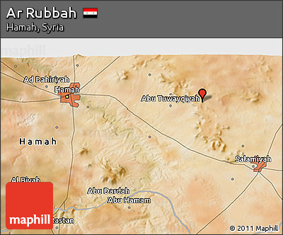 Satellite 3D Map of Ar Rubbah