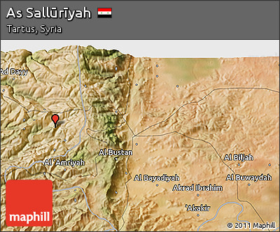 Satellite 3D Map of As Sallūrīyah