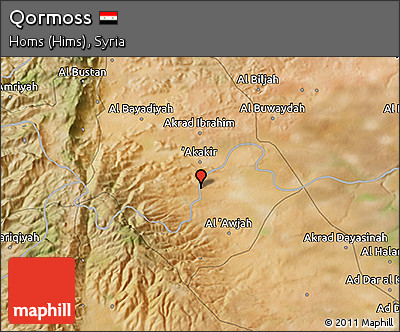 Satellite 3D Map of Qormoss