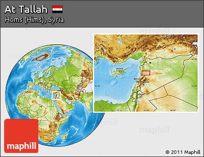 Physical Location Map of At Tallah