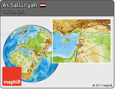 Physical Location Map of As Sallūrīyah