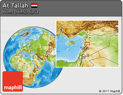 Physical Location Map of At Tallah