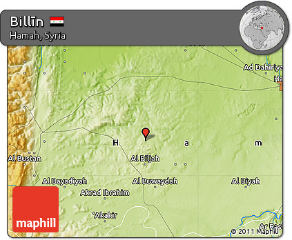 Physical Map of Billīn