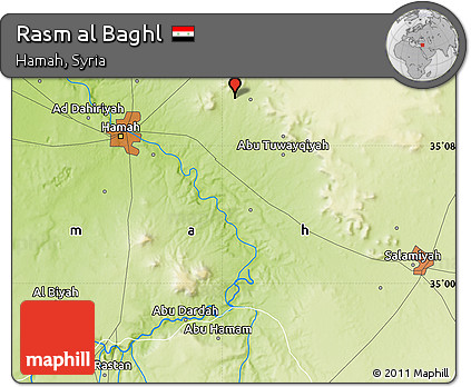 Physical Map of Rasm Al Baghl