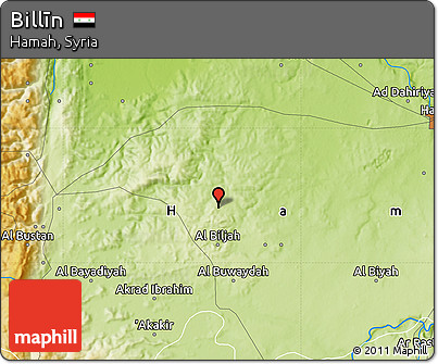 Physical Map of Billīn
