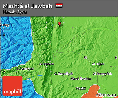 Political Map of Mashtá Al Jawbah