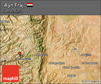 Satellite Map of `Ayn Frâj