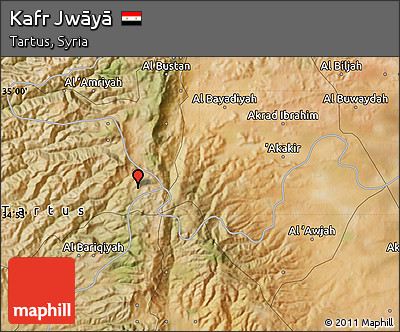 Satellite Map of Kafr Jwāyā