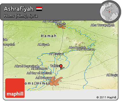 Physical Panoramic Map of Ashrafīyah