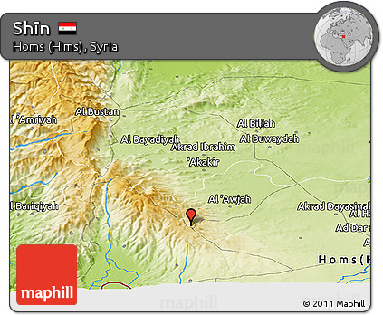 Physical Panoramic Map of Shīn