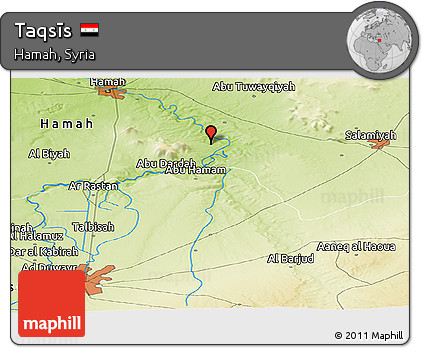 Physical Panoramic Map of Taqsīs
