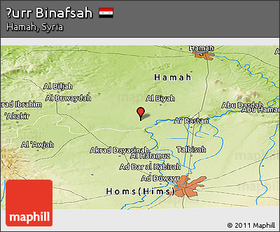 Physical Panoramic Map of Ḩurr Binafsah