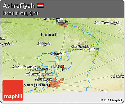 Physical Panoramic Map of Ashrafīyah