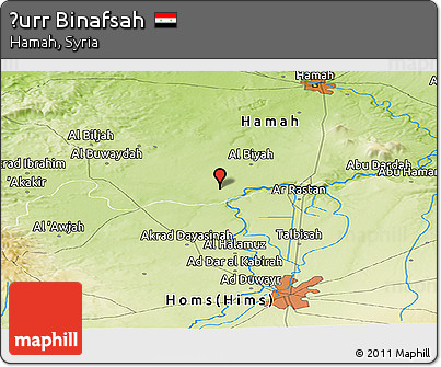 Physical Panoramic Map of Ḩurr Binafsah