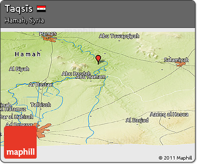 Physical Panoramic Map of Taqsīs