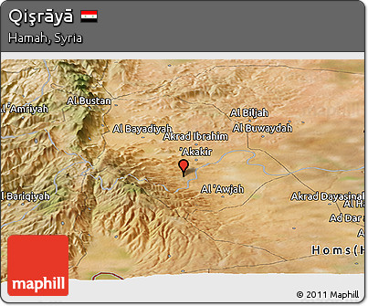Satellite Panoramic Map of Qişrāyā