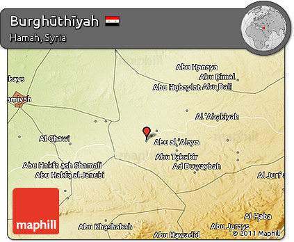 Physical 3D Map of Burghūthīyah