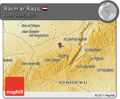 Physical 3D Map of Rasm Ar Raqq
