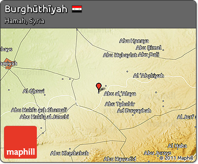 Physical 3D Map of Burghūthīyah