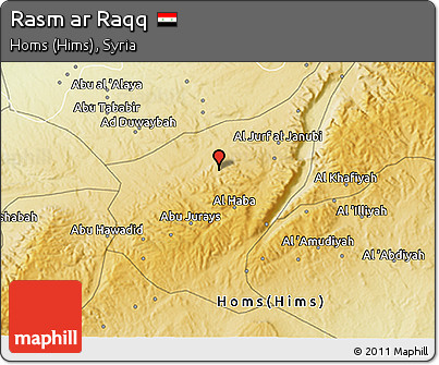 Physical 3D Map of Rasm Ar Raqq