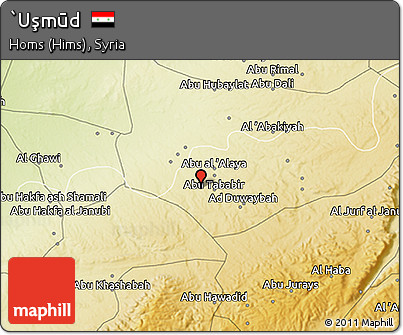 Physical 3D Map of `Uşmūd