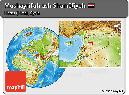 Physical Location Map of Mushayrifah Ash Shamālīyah