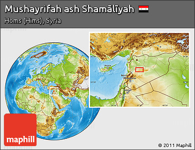 Physical Location Map of Mushayrifah Ash Shamālīyah