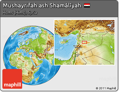 Physical Location Map of Mushayrifah Ash Shamālīyah