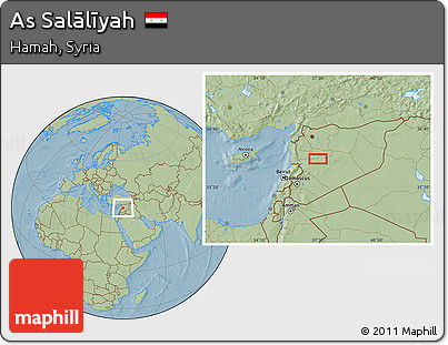 Savanna Style Location Map of As Salālīyah, hill shading