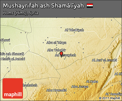 Physical Map of Mushayrifah Ash Shamālīyah