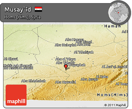 Physical Panoramic Map of Musay`īd
