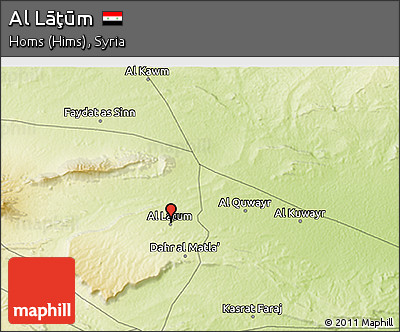 Physical 3D Map of Al Lāţūm