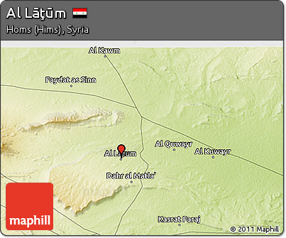 Physical 3D Map of Al Lāţūm